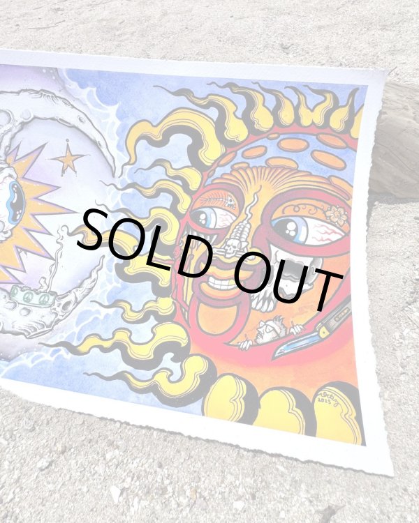 画像4: オーピーさん直買付アイテム スーパーレア 3枚限定 OPIE ORTIZ x AARON BROOKS / Smoke2 コットンジクレーポスター 証明書付き (4)