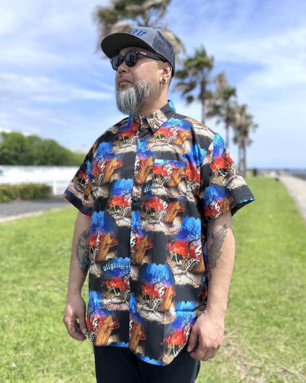 画像15: カリフォルニア買付アイテム 送料無料 SLIGHTLY STOOPID x DIXXON FLANNEL CO / Closer to the sun コラボ半袖シャツ (15)