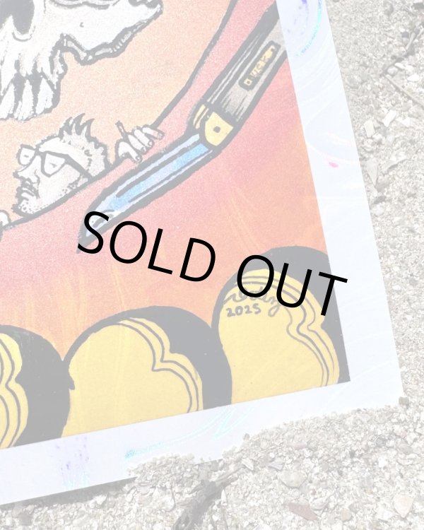 画像5: オーピーさん直買付アイテム スーパーレア 2枚限定 OPIE ORTIZ x AARON BROOKS / Smoke2 フォイルポスター 証明書付き (5)