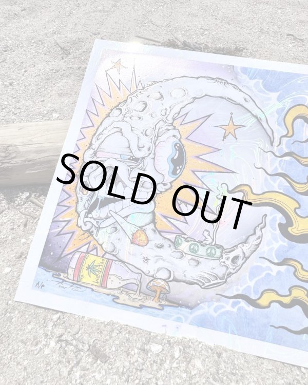 画像3: オーピーさん直買付アイテム スーパーレア 2枚限定 OPIE ORTIZ x AARON BROOKS / Smoke2 フォイルポスター 証明書付き (3)