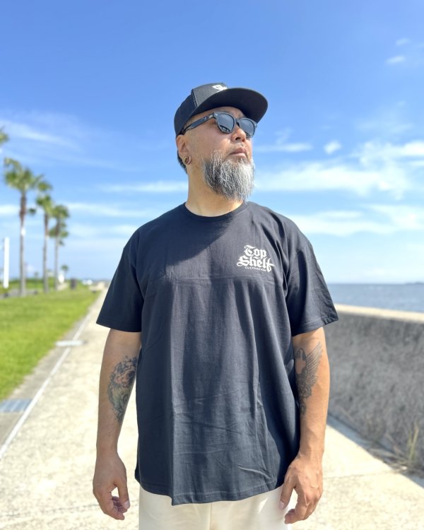 画像4: オーピーさん直買付アイテム 送料無料 2XL、3XLサイズのみ Top Shelf / Logo Tシャツ ブラック (ビッグサイズのみ) (4)