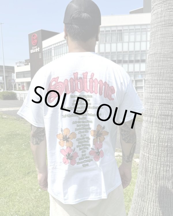画像8: カリフォルニア買付アイテム 送料無料 SUBLIME / Floral Tシャツ ホワイト (8)