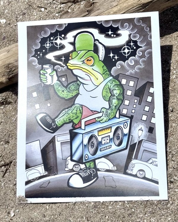 画像3: オーピーさん直買付アイテム 19枚限定 OPIE ORTIZ Original Flash Poster / Stereo Flogman  (3)