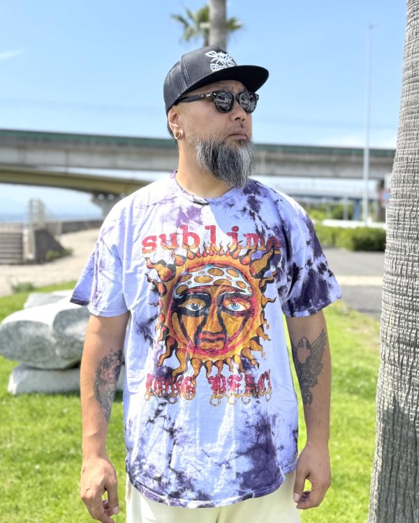 画像5: カリフォルニア買付アイテム 送料無料 SUBLIME / Sublime Sun タイダイTシャツ パープル (5)