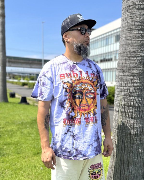 画像4: カリフォルニア買付アイテム 送料無料 SUBLIME / Sublime Sun タイダイTシャツ パープル (4)