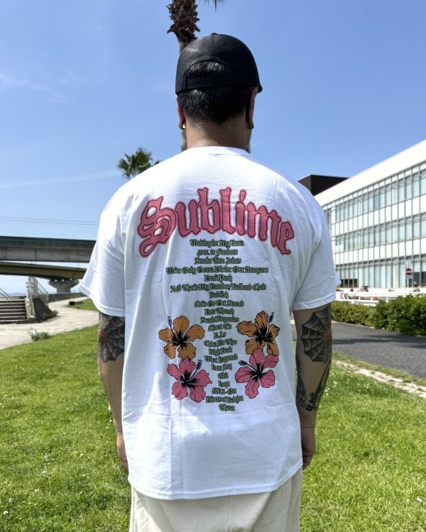 画像3: カリフォルニア買付アイテム 送料無料 SUBLIME / Floral Tシャツ ホワイト (3)