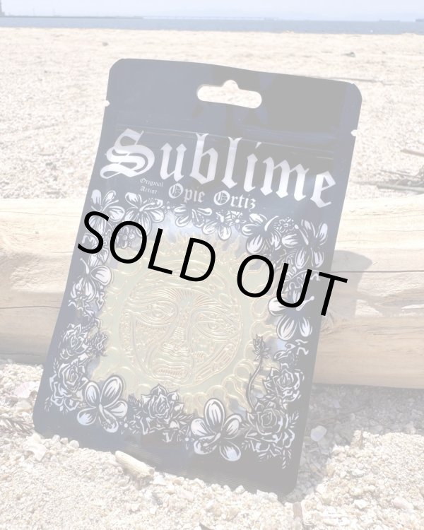 画像1: ラスト1個でSOLDOUT オーピーさん直買付アイテム 送料無料 ナンバリング入り 25個限定生産アイテム スーパーレア SUBLIME x OPIE ORTIZ LIMITED EDITION GOLD ENAMEL PIN (1)