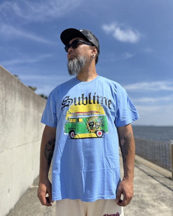 画像5: カリフォルニア買付アイテム 送料無料 SUBLIME / Bus Tシャツ ライトブルー (5)