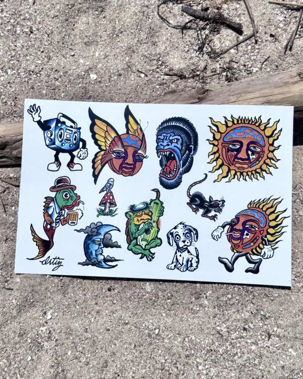 画像3: オーピーさん直買付アイテム 18枚限定 OPIE ORTIZ Original Flash Poster / Sun & Kappa...ect (3)
