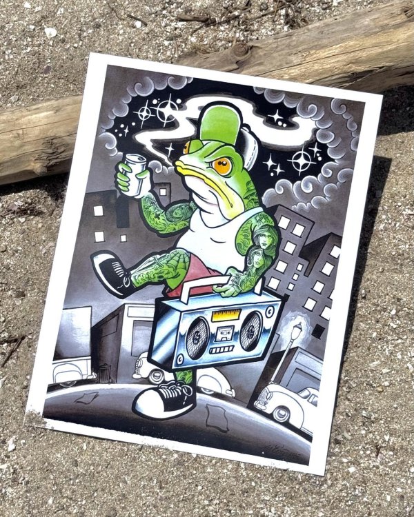 画像1: オーピーさん直買付アイテム 19枚限定 OPIE ORTIZ Original Flash Poster / Stereo Flogman  (1)