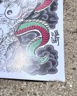 画像4: オーピーさん直買付アイテム 19枚限定 OPIE ORTIZ Original Flash Poster / Japanies Dragon & Tattoo Girl (4)
