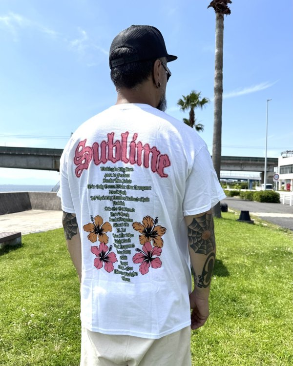 画像4: カリフォルニア買付アイテム 送料無料 SUBLIME / Floral Tシャツ ホワイト (4)