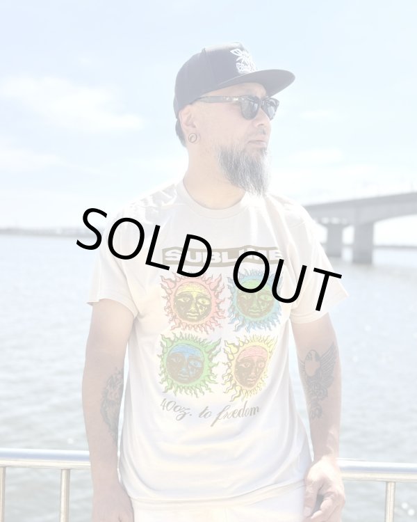 画像6: カリフォルニア買付アイテム 送料無料 SUBLIME / 40 oz. to Freedom Colorblock Tシャツ サンド (6)