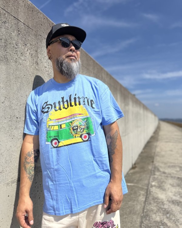 画像6: カリフォルニア買付アイテム 送料無料 SUBLIME / Bus Tシャツ ライトブルー (6)