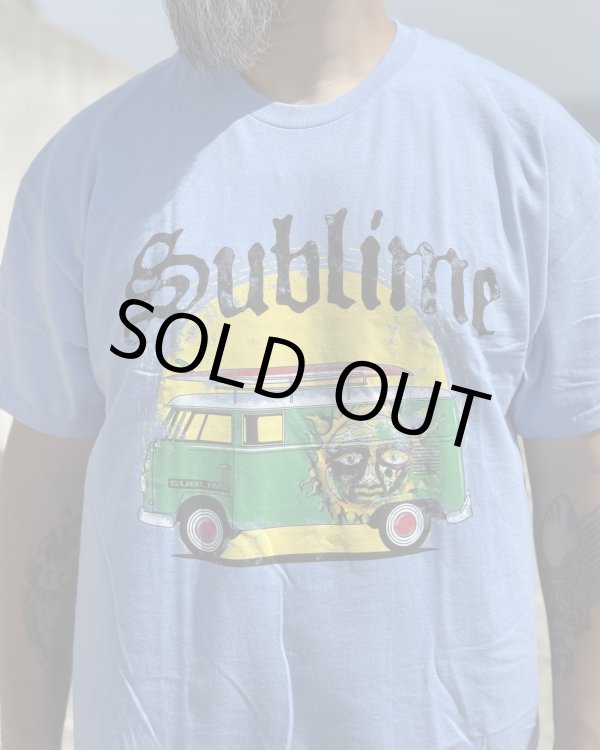 画像1: カリフォルニア買付アイテム 送料無料 XLサイズラスト1枚で終了 SUBLIME / Bus Tシャツ ライトブルー (1)