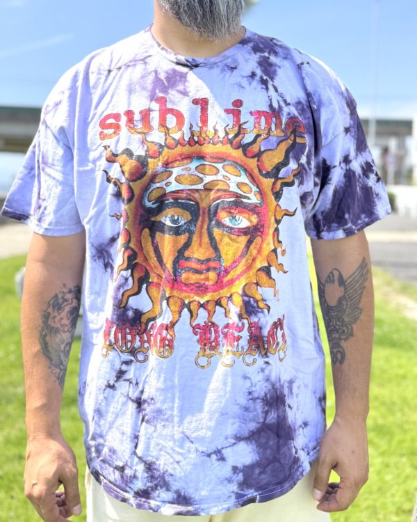 画像1: カリフォルニア買付アイテム 送料無料 SUBLIME / Sublime Sun タイダイTシャツ パープル (1)