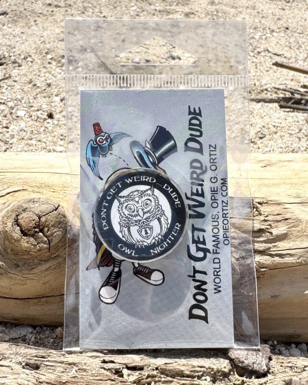 画像1: オーピーさん直買付アイテム DGWD / OWL NIGHTER クリアーピンバッジ (1)