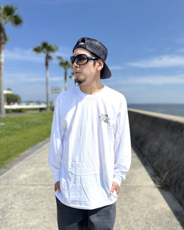 画像5: オーピーさん直買付アイテム 送料無料 限定Lサイズ2枚のみ KYLE SMITH / WTF 長袖Tシャツ ホワイト Artwork by OPIE ORTIZ (5)