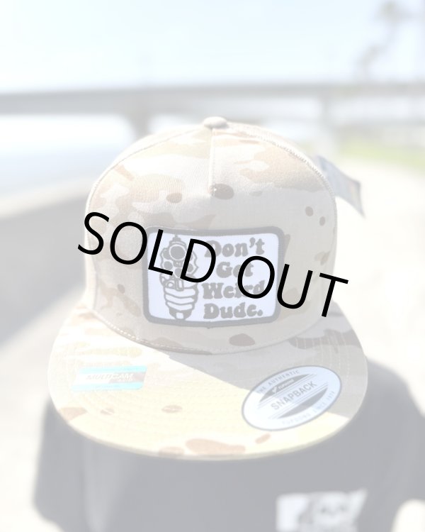 画像1: オーピーさん直買付アイテム 送料無料 ラスト2枚で終了 DGWD / GUN TALK スナップバックメッシュキャップ デザートカモ (1)