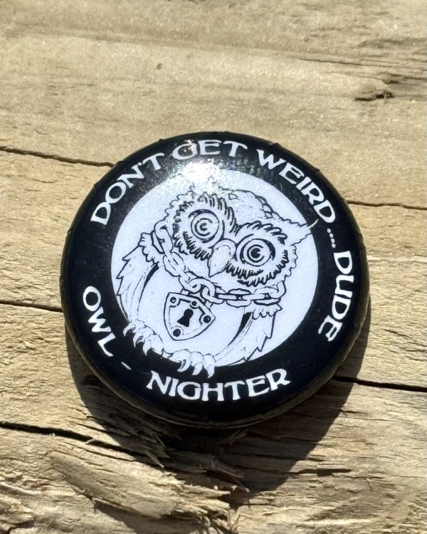 画像2: オーピーさん直買付アイテム DGWD / OWL NIGHTER 缶バッジ (2)