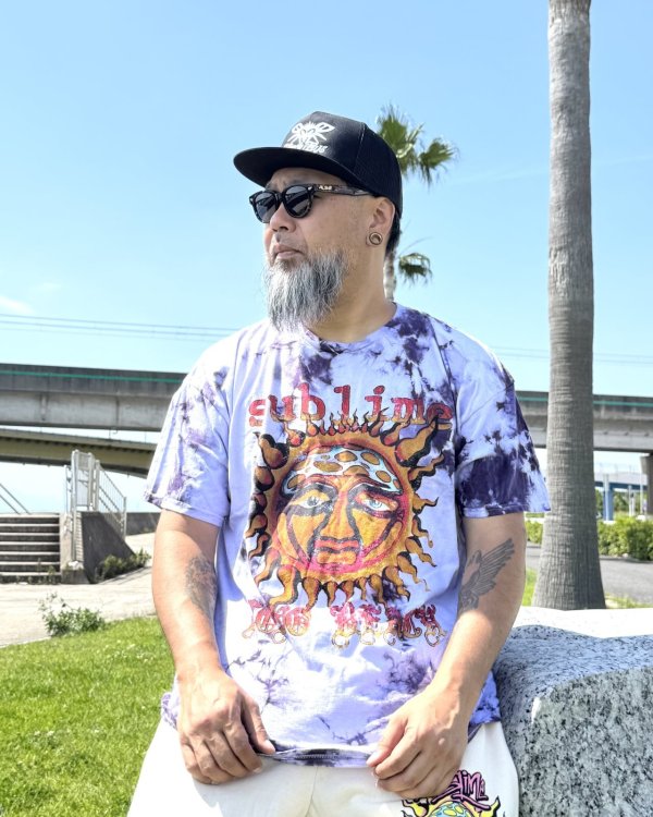 画像2: カリフォルニア買付アイテム 送料無料 SUBLIME / Sublime Sun タイダイTシャツ パープル (2)