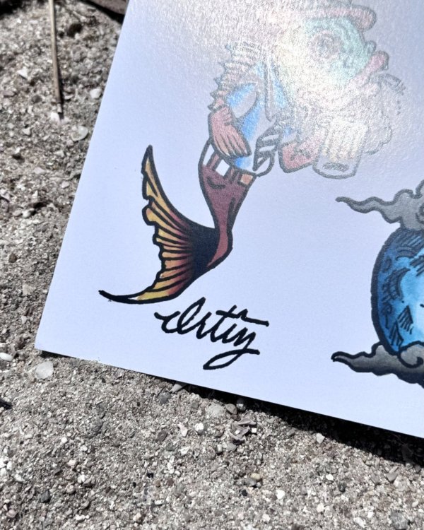 画像4: オーピーさん直買付アイテム 18枚限定 OPIE ORTIZ Original Flash Poster / Sun & Kappa...ect (4)