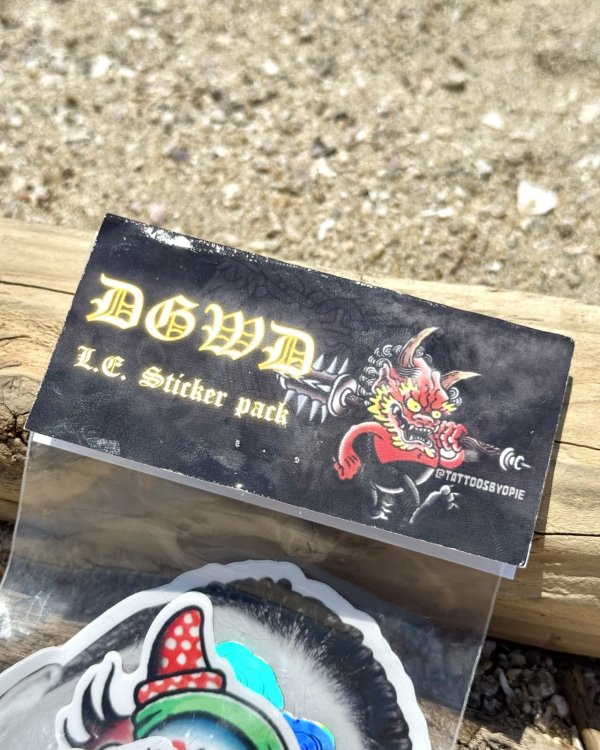 画像2: オーピーさん直買付アイテム 送料無料 スペシャル限定品 DGWD / OPIE ORTIZ 8枚組ステッカーパック (2)