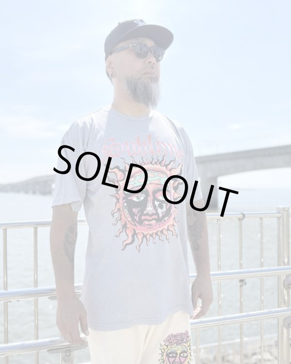 画像4: カリフォルニア買付アイテム 送料無料 XLラスト1枚で終了 SUBLIME / Sun Logo Tシャツ ウォッシュグレー (4)