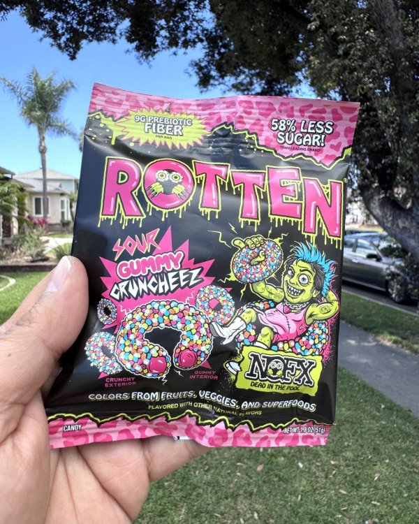画像4: 限定生産 日本未発売 NOFX x ROTTEN / Sour Gummie Cruncheez Special Colloaboration サワーグミ (4)