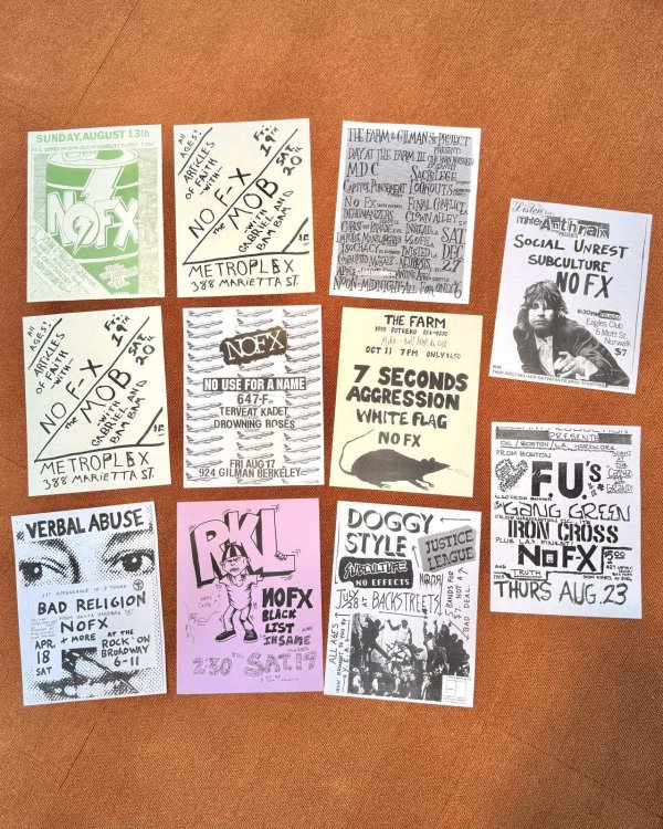 画像2: ファット・マイクさん直買い付けアイテム 送料無料 11セット限定 NOFX / Limited Edition 10枚組フライヤーパック (2)