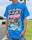 画像4: ファット・マイクさん直買い付けアイテム 送料無料 NOFX / "40 Years Of Fuckin Up" Movie Poster Tシャツ ブルー (4)