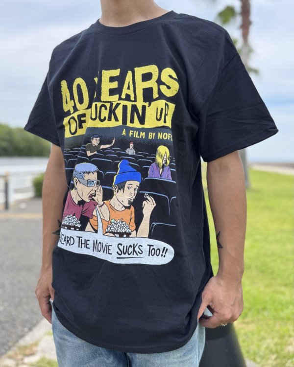 画像6: ファット・マイクさん直買い付けアイテム 送料無料 NOFX / "40 Years Of Fuckin Up" This Movie Sucks Tシャツ ブラック (6)