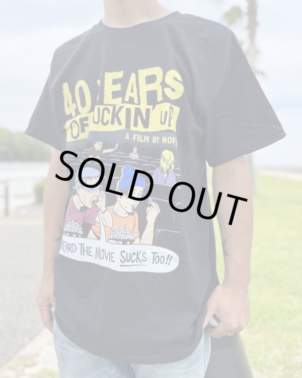 画像6: ファット・マイクさん直買い付けアイテム Mサイズ1枚のみ 送料無料 NOFX / "40 Years Of Fuckin Up" This Movie Sucks Tシャツ ブラック (6)