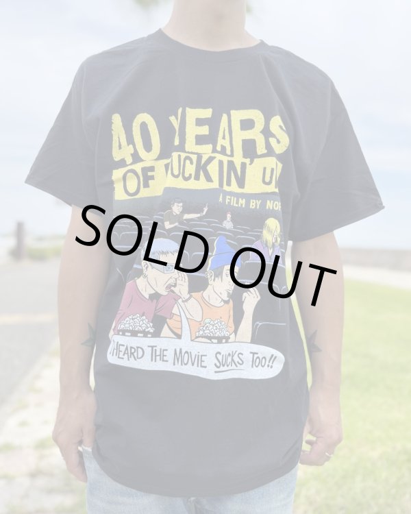 画像1: ファット・マイクさん直買い付けアイテム Mサイズ1枚のみ 送料無料 NOFX / "40 Years Of Fuckin Up" This Movie Sucks Tシャツ ブラック (1)