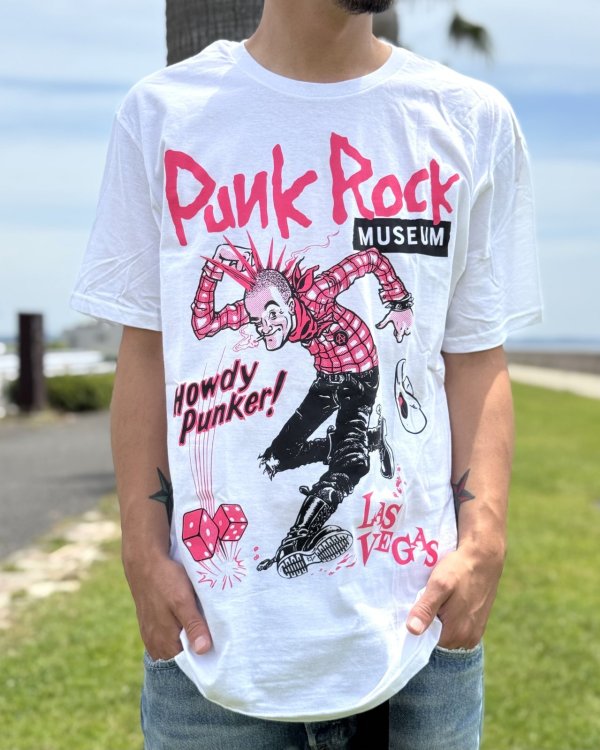 画像1: ファット・マイクさん直買い付けアイテム 送料無料 THE PUNK ROCK MUSEUM / Howdy Jerk Tシャツ ホワイト (1)
