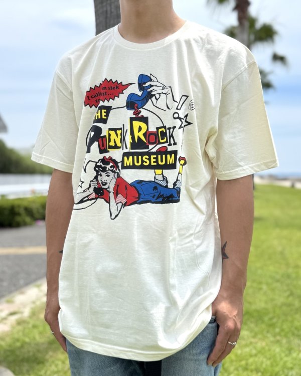 画像4: ファット・マイクさん直買い付けアイテム 送料無料 THE PUNK ROCK MUSEUM / Call In Sick Tシャツ ナチュラル (4)
