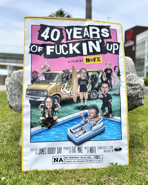 画像3: ファット・マイクさん直買い付けアイテム 特大サイズ 36枚限定 送料無料 NOFX  / "40 Years Of Fuckin Up" オフィシャルポスター (3)