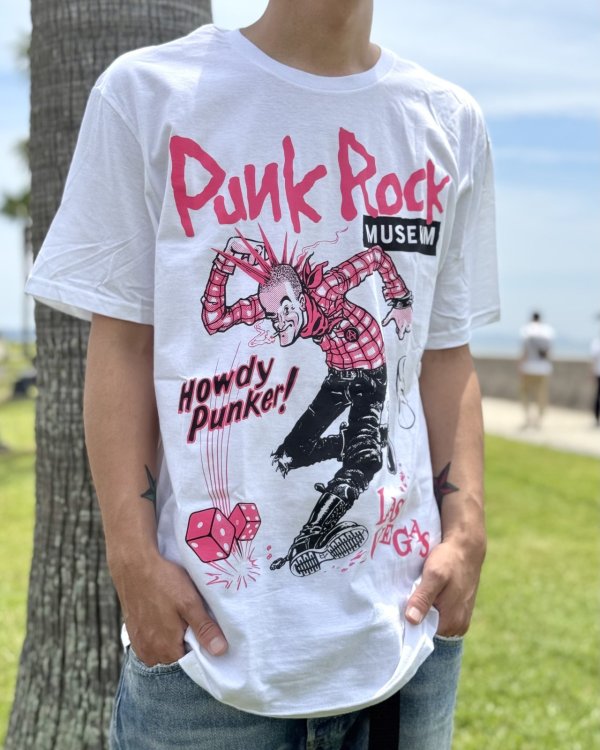 画像4: ファット・マイクさん直買い付けアイテム 送料無料 THE PUNK ROCK MUSEUM / Howdy Jerk Tシャツ ホワイト (4)
