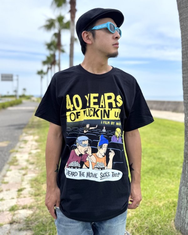 画像2: ファット・マイクさん直買い付けアイテム 送料無料 NOFX / "40 Years Of Fuckin Up" This Movie Sucks Tシャツ ブラック (2)