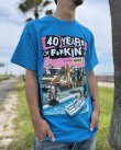 画像5: ファット・マイクさん直買い付けアイテム 送料無料 NOFX / "40 Years Of Fuckin Up" Movie Poster Tシャツ ブルー (5)