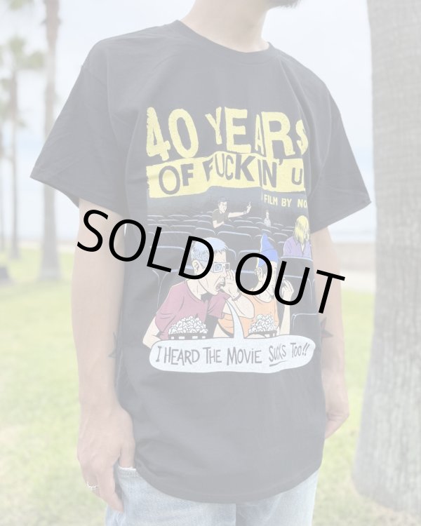 画像5: ファット・マイクさん直買い付けアイテム Mサイズ1枚のみ 送料無料 NOFX / "40 Years Of Fuckin Up" This Movie Sucks Tシャツ ブラック (5)