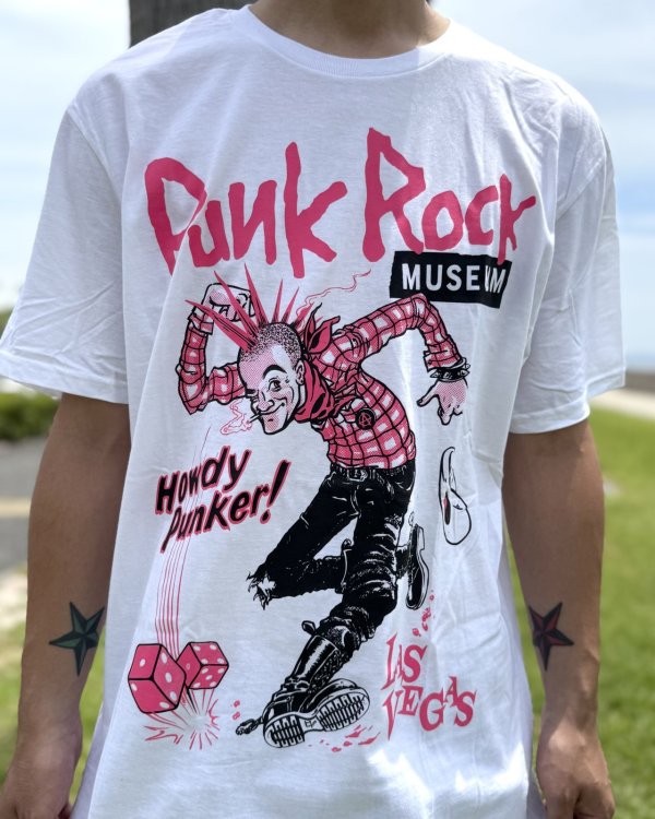 画像3: ファット・マイクさん直買い付けアイテム 送料無料 THE PUNK ROCK MUSEUM / Howdy Jerk Tシャツ ホワイト (3)