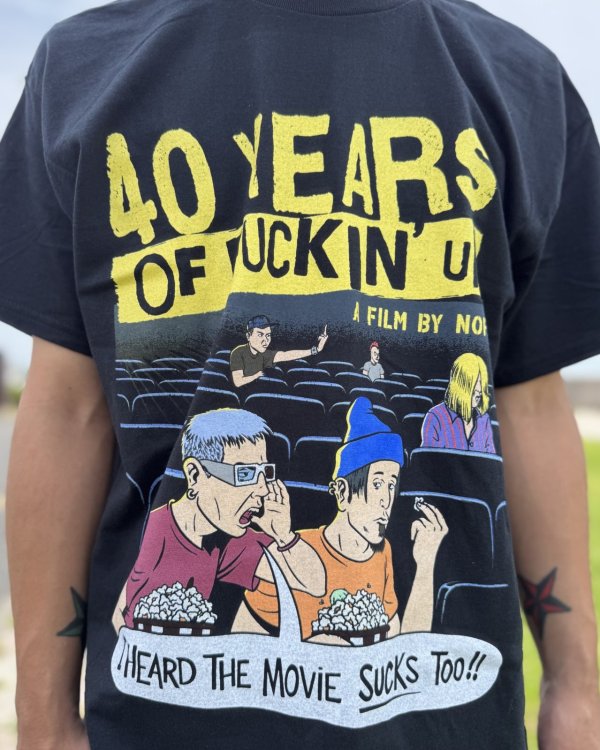 画像4: ファット・マイクさん直買い付けアイテム 送料無料 NOFX / "40 Years Of Fuckin Up" This Movie Sucks Tシャツ ブラック (4)