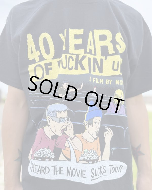 画像4: ファット・マイクさん直買い付けアイテム Mサイズ1枚のみ 送料無料 NOFX / "40 Years Of Fuckin Up" This Movie Sucks Tシャツ ブラック (4)