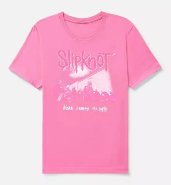 画像8: カリフォルニア買付アイテム 送料無料 SLIPKNOT / Here Comes the Pain Tシャツ ピンク (8)