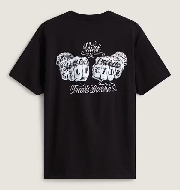 画像11: カリフォルニア買付アイテム 送料無料 プレミアムアイテム VANS x TRAVIS BARKER / Self Made ルーズフィットTシャツ ブラック (11)