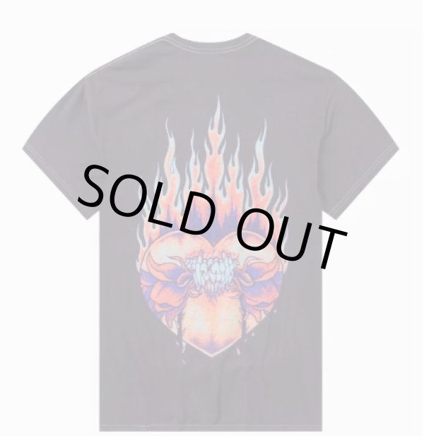 画像13: カリフォルニア買付アイテム 送料無料 Lサイズラスト1枚で終了 METALLICA / Flaming Flower Skull Tシャツ ブラック Artwork by PUSHEAD (13)