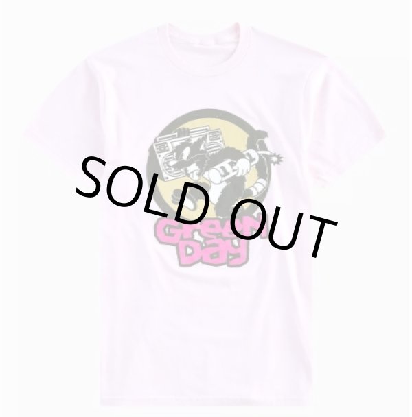 画像7: カリフォルニア買付アイテム 送料無料 XLラスト1枚で終了 GREEN DAY / Punk Cat Tシャツ ピンク (7)