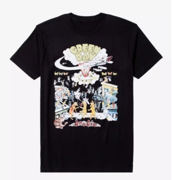 画像7: カリフォルニア買付アイテム 送料無料 GREEN DAY / Dookie Dogs Tシャツ ブラック (7)