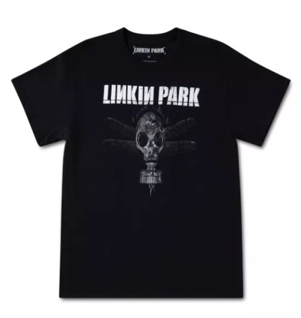 画像7: カリフォルニア買付アイテム 送料無料 LINKIN PARK / Gas Mask Tシャツ ブラック (7)
